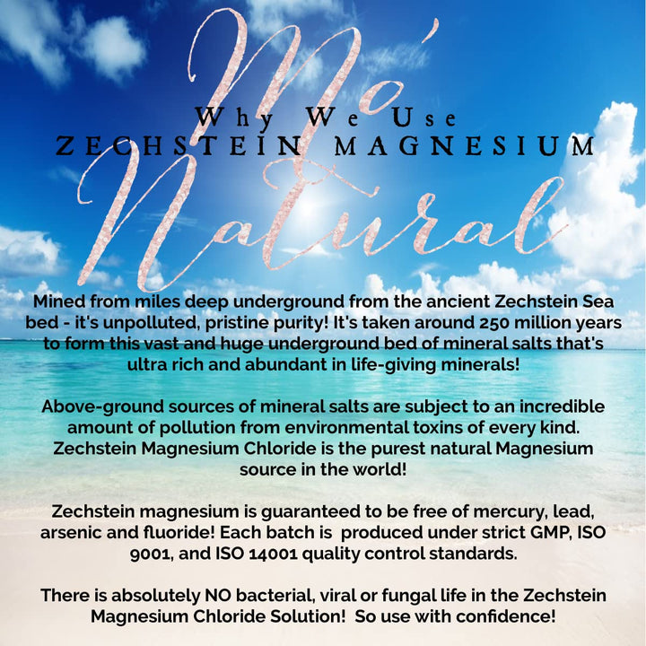 Mo’ Maggie Topical Magnesium Cream | Highest Concentration of Zechstein Magnesium | Organic Opulent Oils &amp; Shea Butter by Mo&#39; Natural | 8 oz