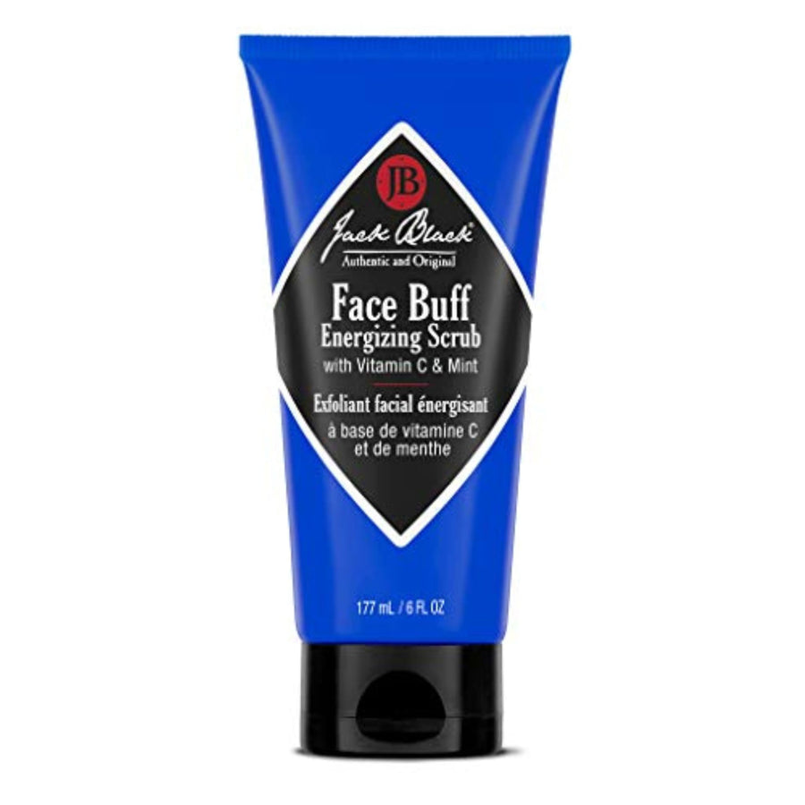 Face Buff Energizing Scrub, 6 Fl Oz – Vitamin C & Mint – Deep Cleaning Pre-Shave Cleanser, Men’s Facial Scrub, Remove Oil, Dirt & Dead Skin, Men’s Cleanser, Hydrating Skincare