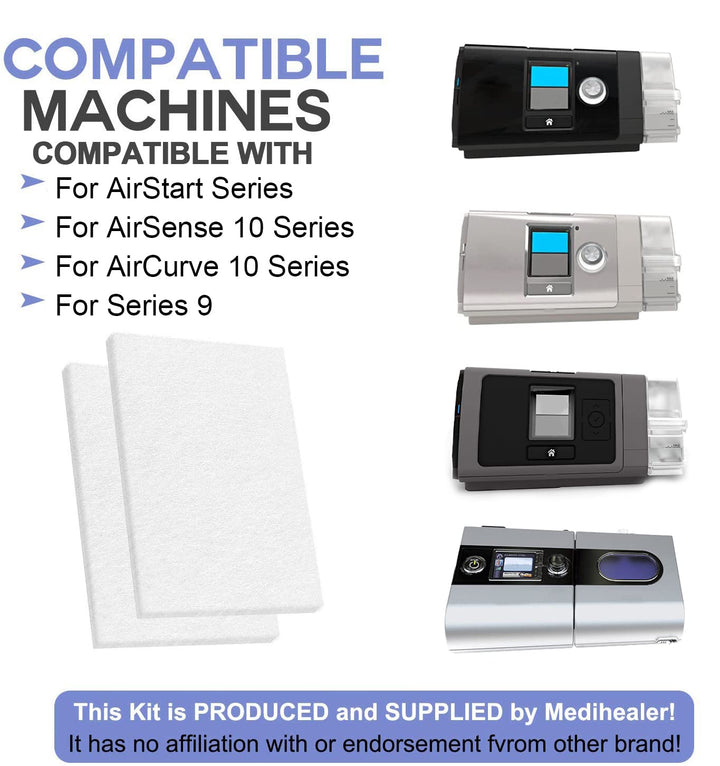140 PCS Medihealer CPAP Filters(Six-Year-Supply) - Premium Filters for AirSense 10 -for AirCurve 10- S9-for AirStart-Series - Medihealer Replacement Filters Supplies