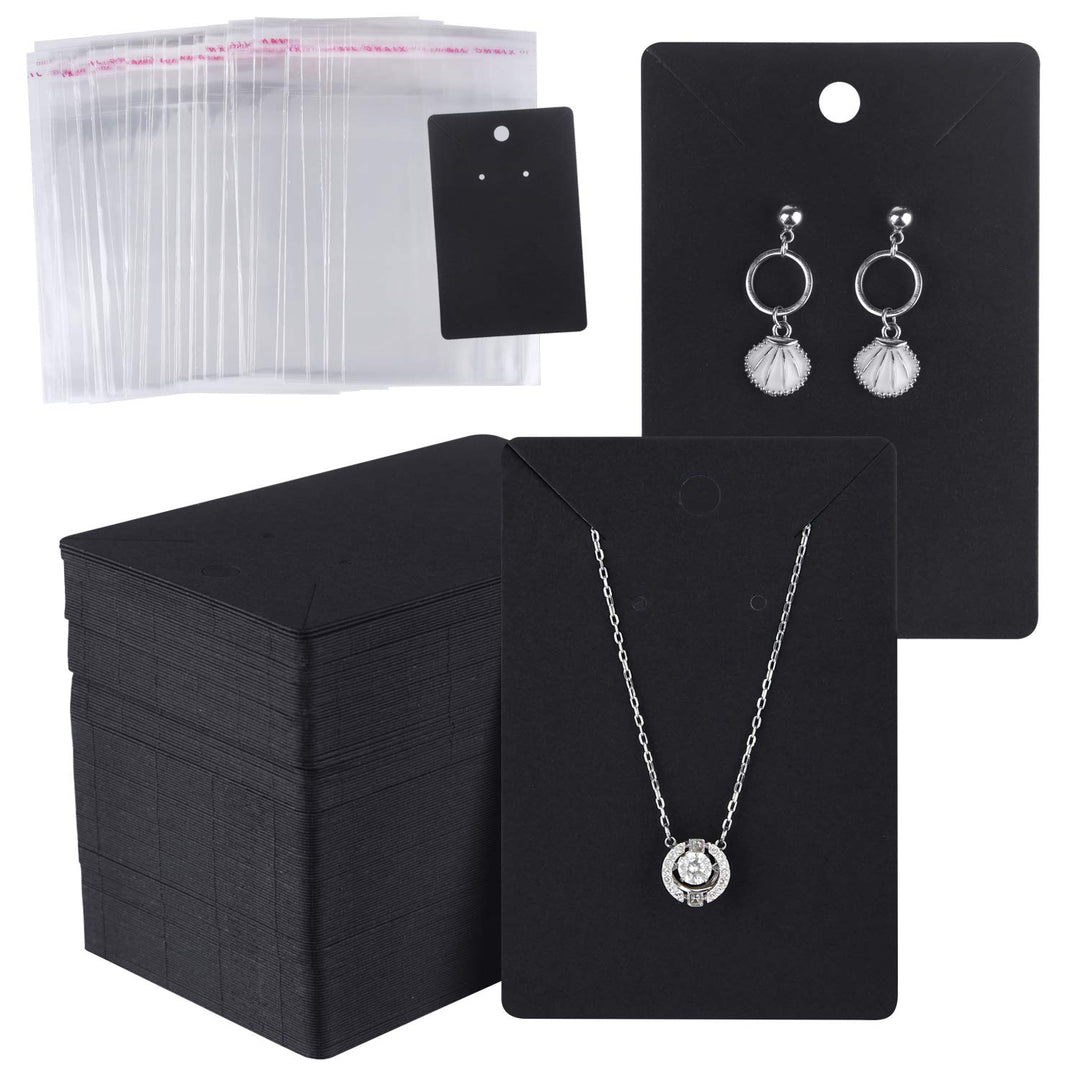 MIAHART 150 Set Earring Display Card with 150 Pcs Self-