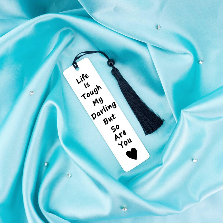 Inspirational Bookmarks Adult Stocking Stuffers for Women Men Personalized Metal Bookmarks Gifts for Book Lovers Cancer Survivor for Birthday Christmas Gifts