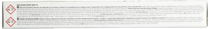 Nespresso Descaling Solution, Fits all Models, 2 Packet
