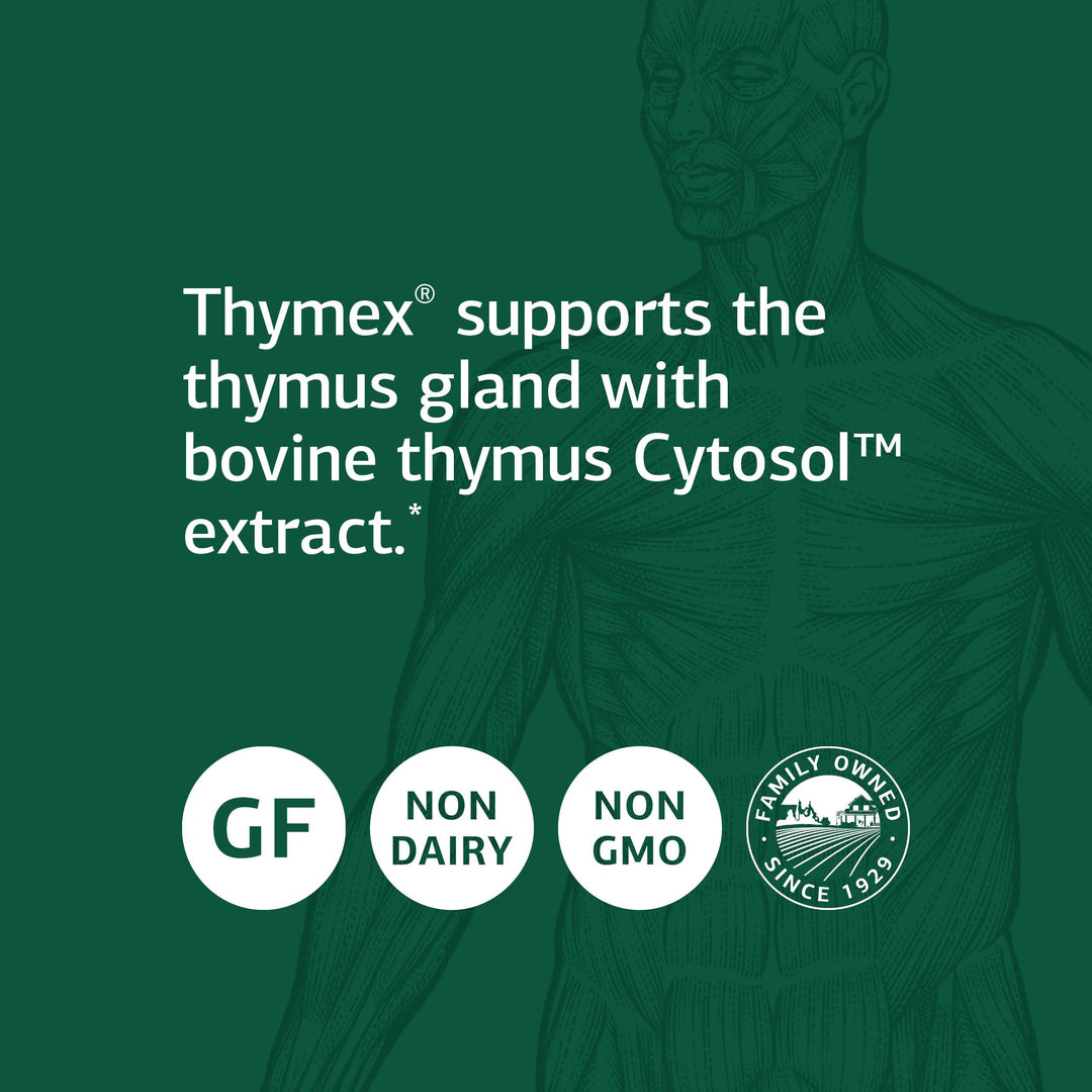 Standard Process - Thymex - Thymus Gland Support Supplement, Supports Immune System Health, Provides Antioxidant Vitamin C, Gluten Free - 90 Tablets