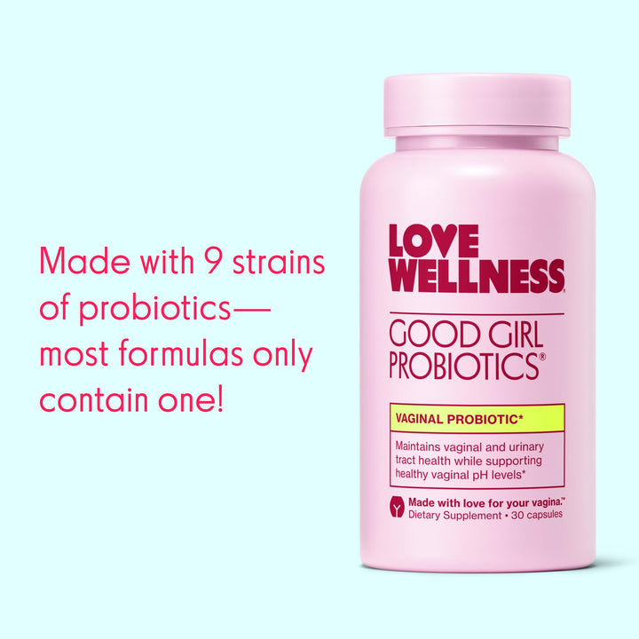 Good Girl Probiotics | Women&#39;s Vaginal Health Supplement | Vaginal Probiotics for Women pH Balance &amp; Urinary Tract Health | Support Vaginal Odor &amp; Flora | 120 Count