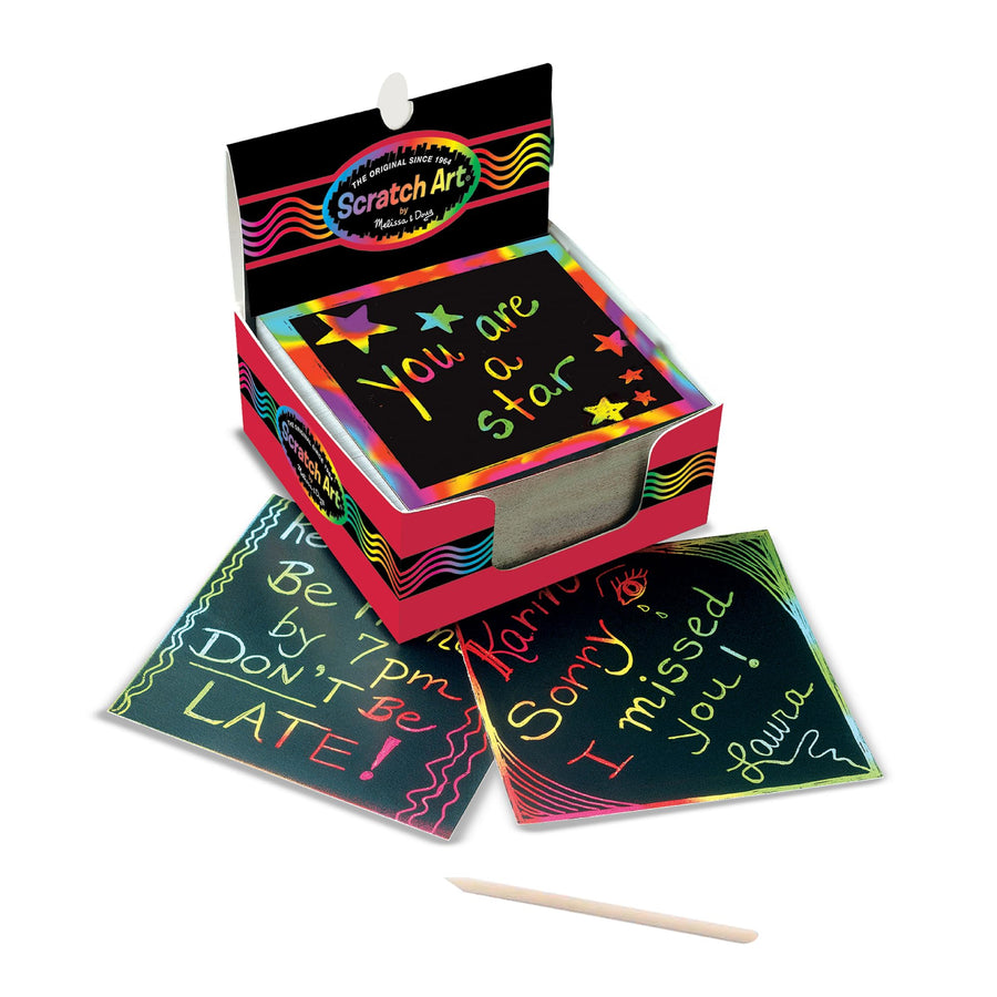 Melissa & Doug Scratch Art Rainbow Mini Notes (125)