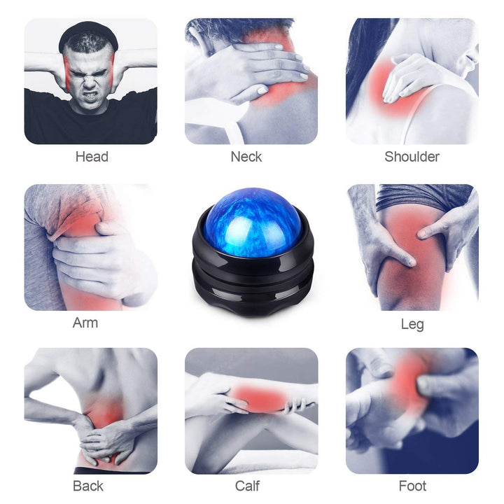 Manual Massage Roller Ball - Massager and Therapy Tool 