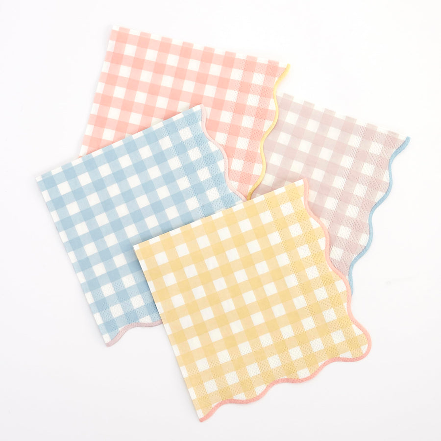 Gingham Large Napkins (Pack of 20)