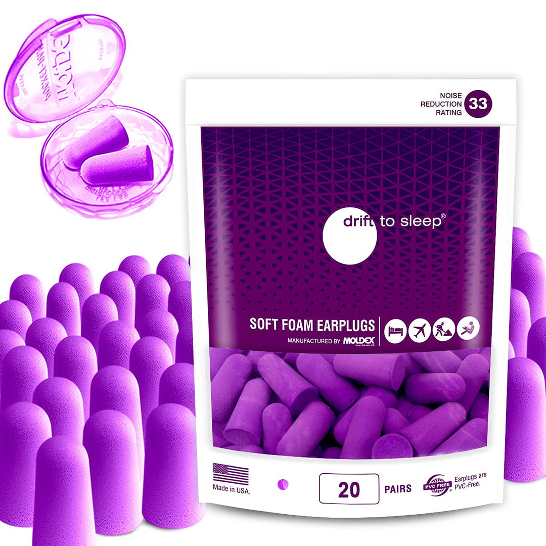 MOLDEX Soft Foam Earplugs 20 Pairs Ear Plugs for Sleepi
