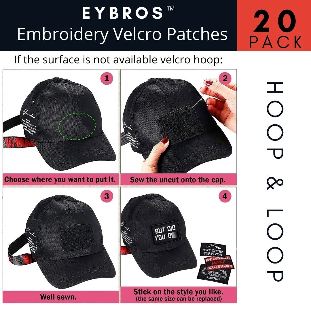 Tactical Morale Patch, 20 Bundle-Set, Military Patches Funny for Backpacks Hat Army Gears Etc.