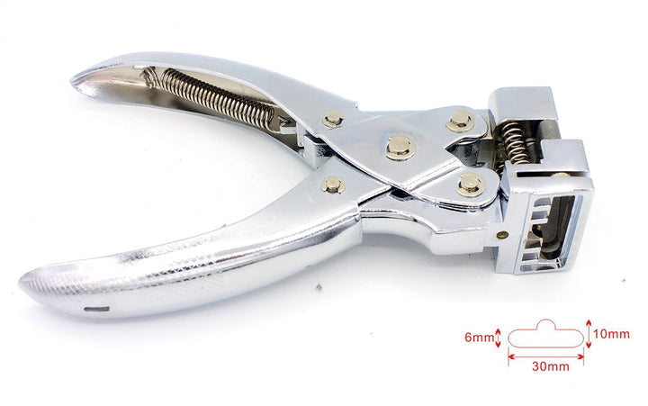 Heavy Duty Steel Handheld Hanger Hole Punch Airplane Hole Punch Euro Slot Punch Butterfly Hole Punch T-Hook Clamp Pliers for Paper PVC Card