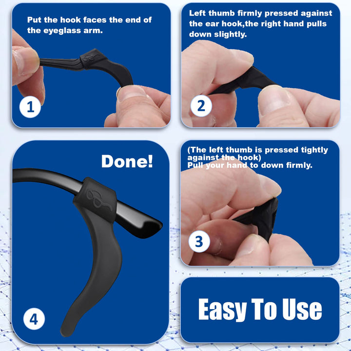 SMARTTOP Eyeglass Ear Grip-20 Pairs eye glasses ear gri