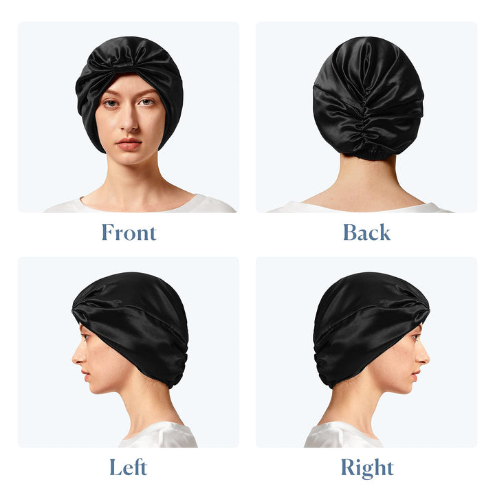 Mommesilk 22 Momme Silk Hair Wrap for Sleeping Bow 100%
