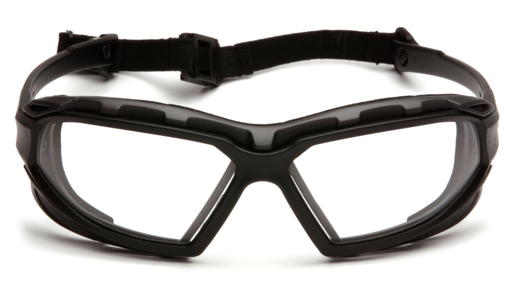 Pyramex Safety Highlander XP Eyewear, Black-Gray Frame/