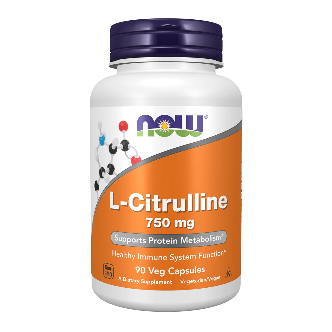 NOW Foods Supplements, L-Citrulline 750 mg, Supports Pr