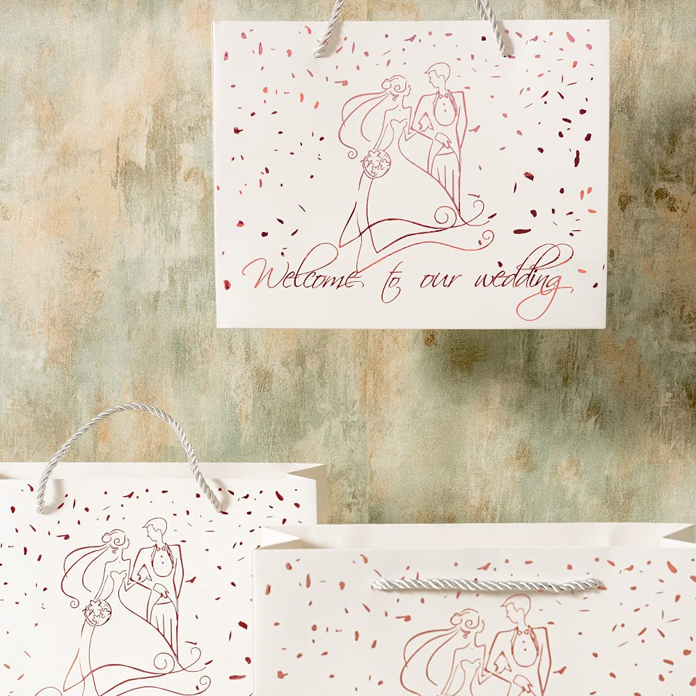 Crisky Welcome to Our Wedding Gift Bags for Hotel Guest