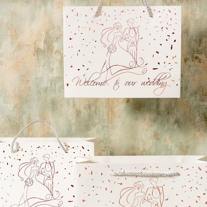 Crisky Welcome to Our Wedding Gift Bags for Hotel Guest