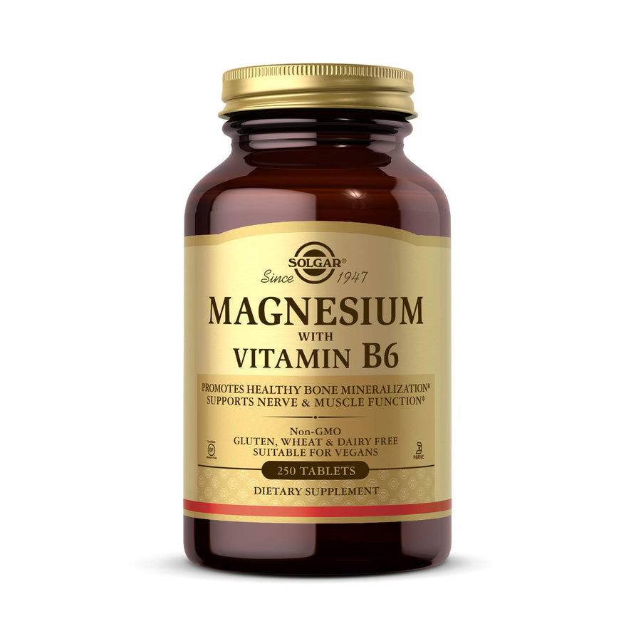 Solgar Magnesium with Vitamin B6, 250 Tablets - Promote