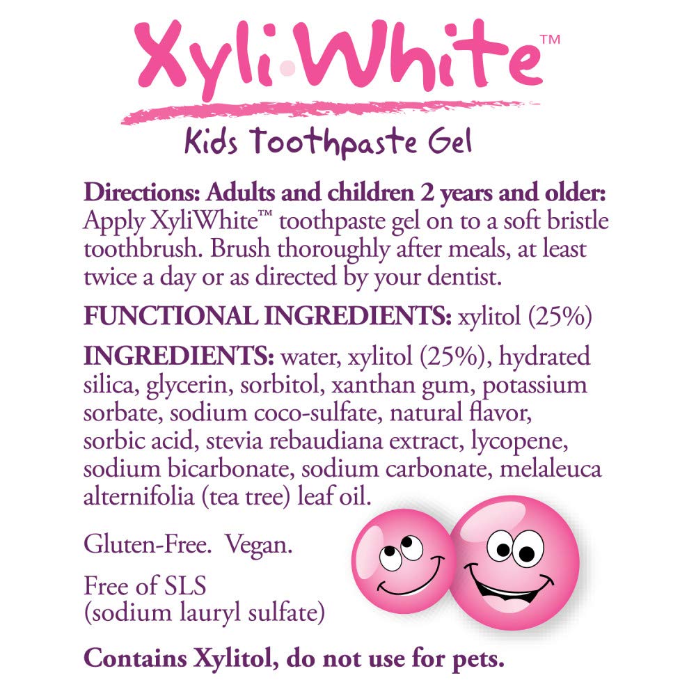 NOW XyliWhite Bubblegum Splash Toothpaste Gel for Kids,