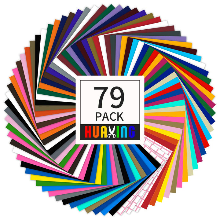 Huaxing Permanent Self Adhesive Vinyl Sheets (Pack of 7
