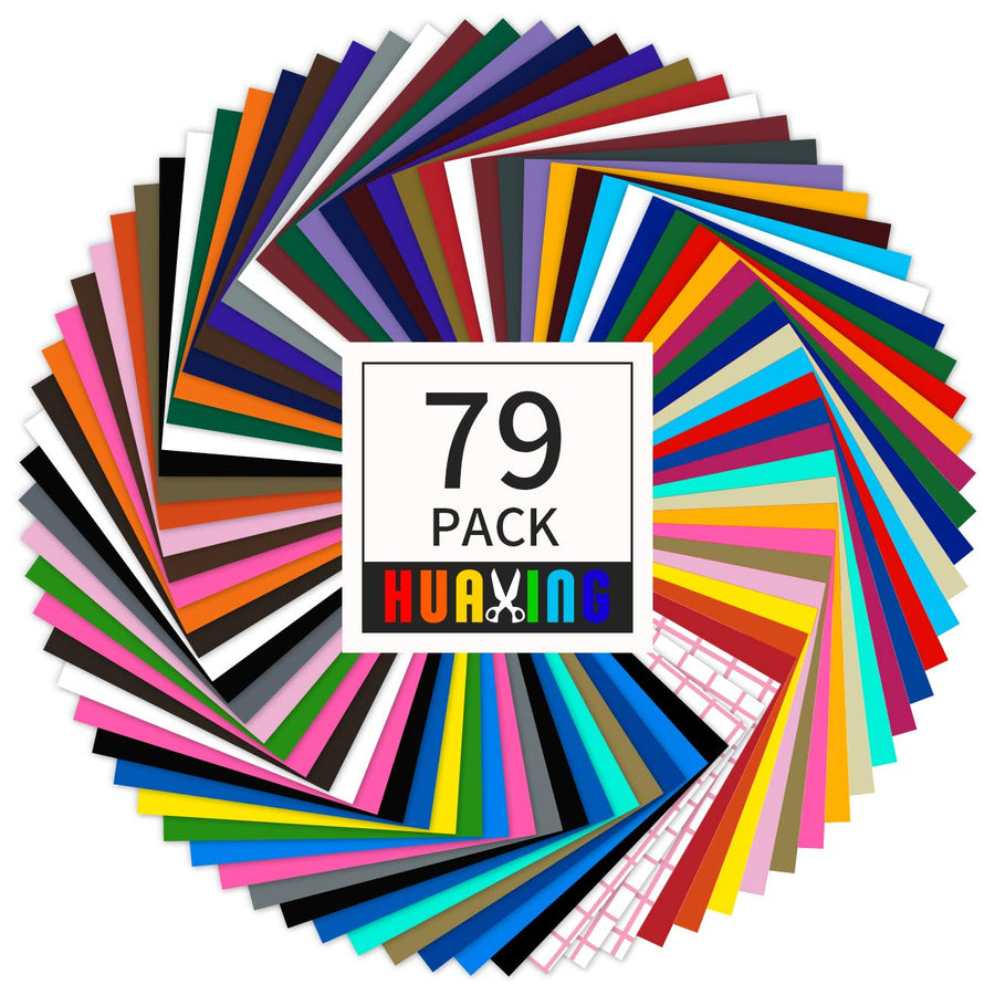 Huaxing Permanent Self Adhesive Vinyl Sheets (Pack of 7