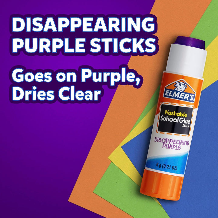 Glue Stick 2pk 6G Disap PURPL