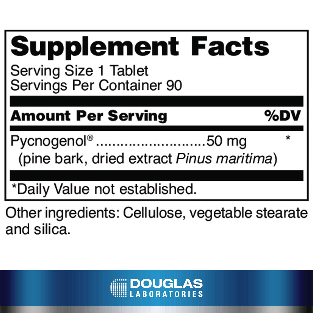 Pycnogenol (50 mg.) | Pine Bark Extract to Support Arterial Health | 90 Tablets