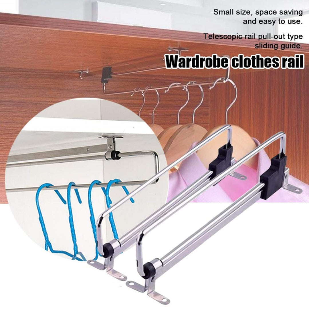 Retractable Closet Pull Out Rod Closet Valet Rod Extend