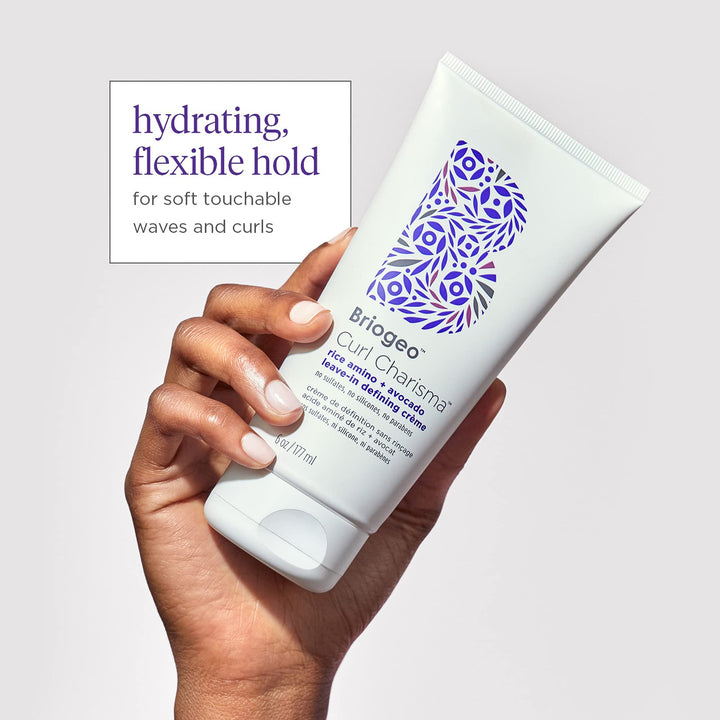 Curl Charisma Rice Amino + Avocado Leave-In Defining Crème, Anti Frizz Hair Styling Moisturizer, Leave In Cream for Wavy, Curly, Coily Hair, Boosts Hydration, Vegan, Cruelty-Free, 6 fl oz