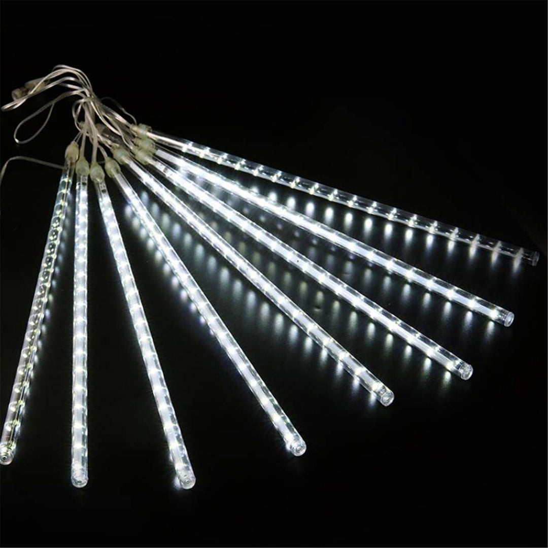 Twinkle Star Meteor Shower Lights Outdoor, 288 LED 8 Tu