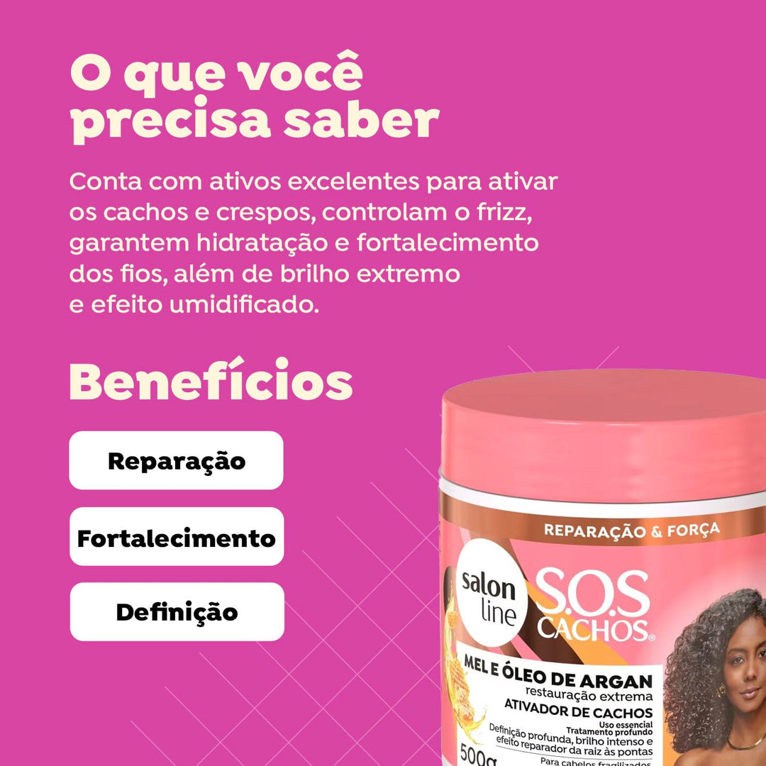 Conditioner - SOS Curls Intense Curls Honey Curl Activator 500ml