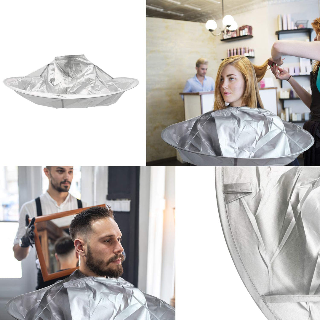 Hair Cutting Cape,Foldable Umbrella Barber Cape,Waterproof Professional Salon Barber supplies,Special Barber Hairdressing Using,Haircut Capes For Adults,Kids Children Home Uses.