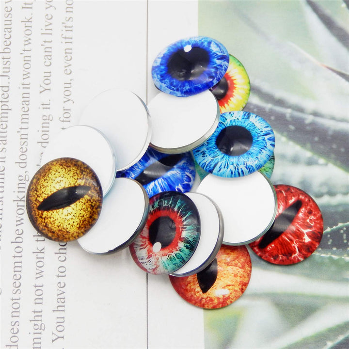 6MM 100PCS Dragon Eyes Glass Cabochon Eyes for Clay Dol
