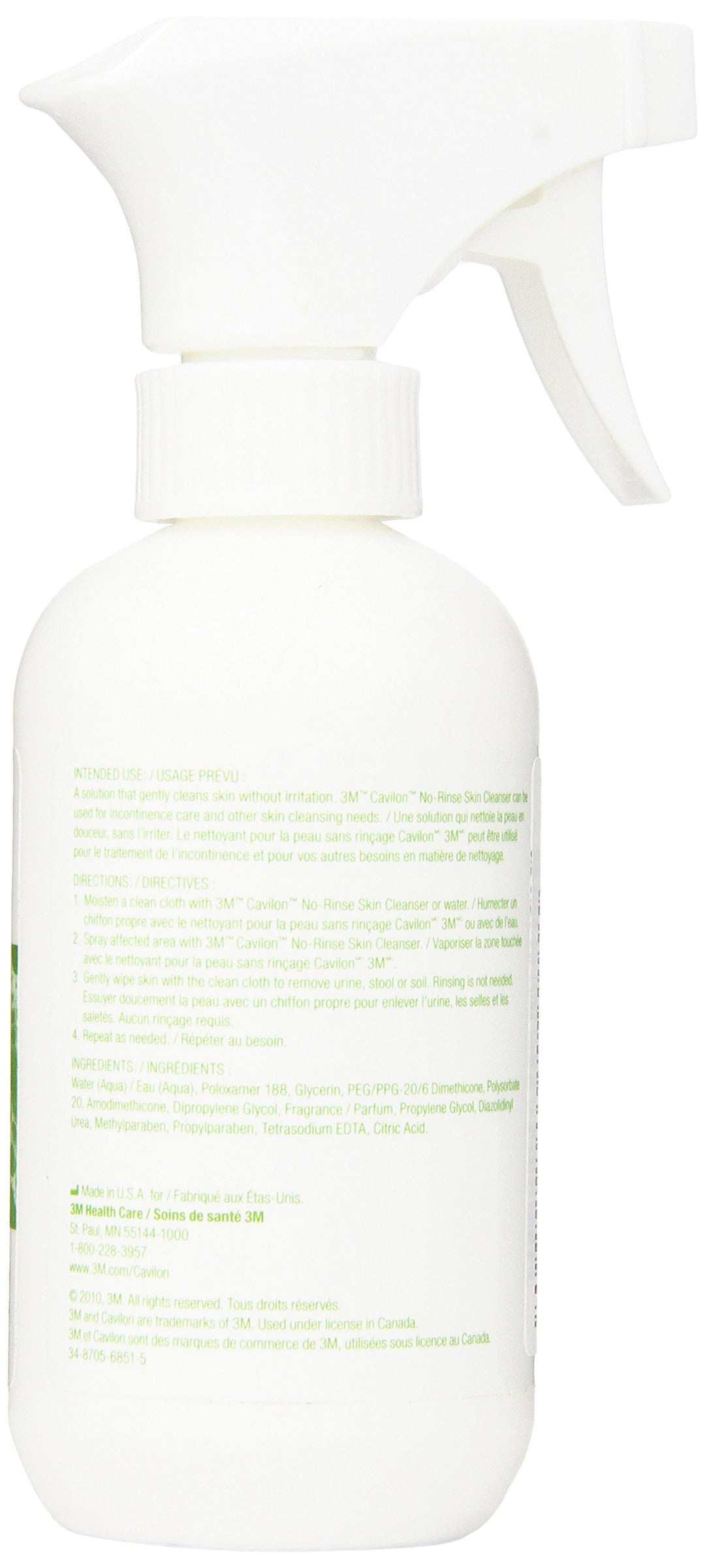 3M Cavilon Skin Cleanser 8 oz Spray Bottle 3380, Each