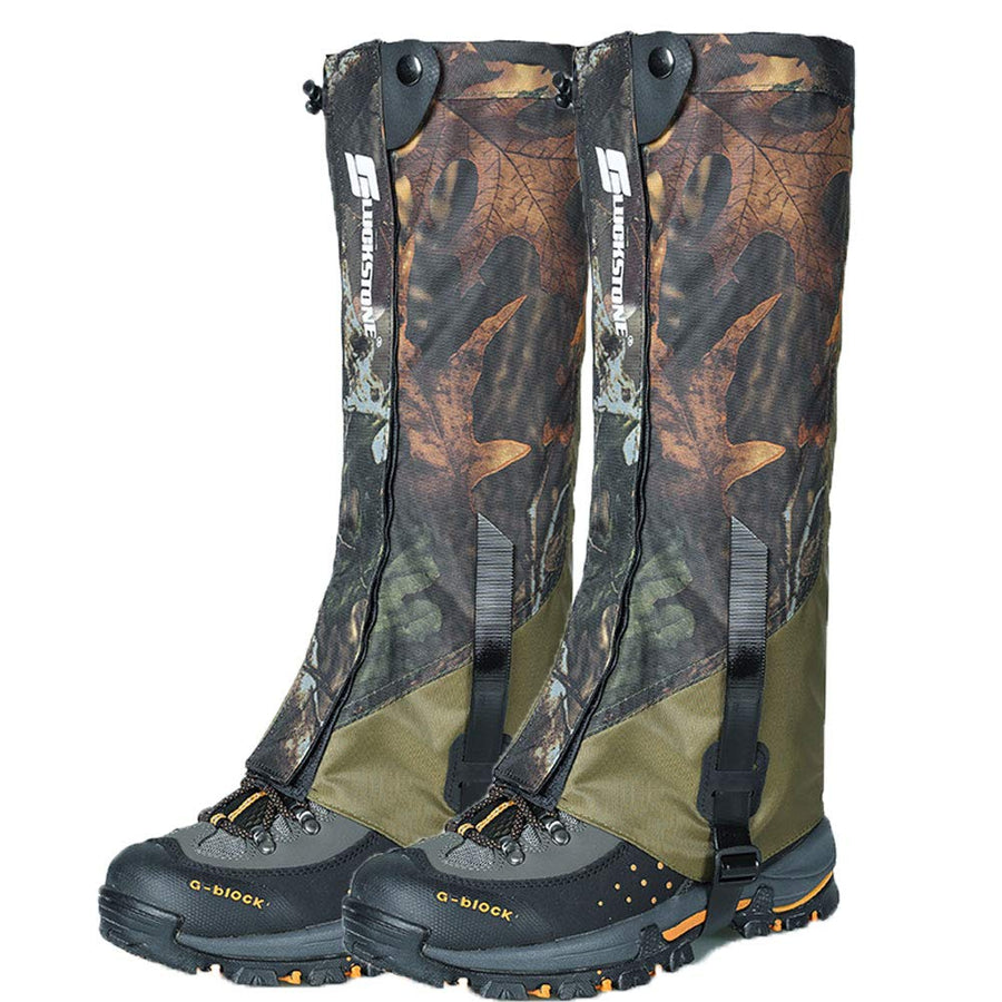 Leg Gaiters, Boot Gaiters Waterproof Leg Gaiters for Men and Women Anti-Tear Oxford Fabric for Outdoor Hiking Walking Hunting Snow Skiing Camping Climbing Mountain
