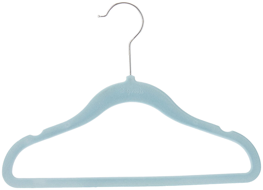 3 Sprouts Baby Hangers – Velvet Closet Clothes Organizers for Nursery, 10 Pack