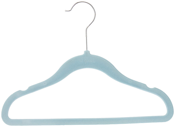 3 Sprouts Baby Hangers – Velvet Closet Clothes Organizers for Nursery, 10 Pack