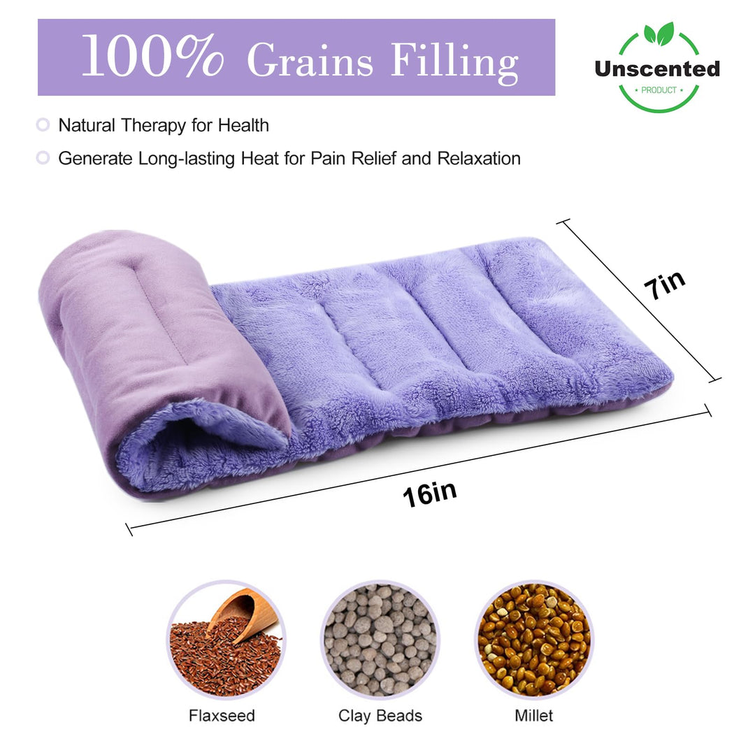 SuzziPad Microwave Heating Pad for Pain Relief, 7x16 Mi