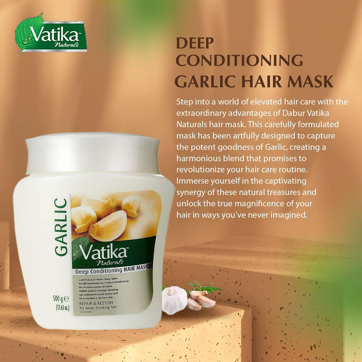 Dabur Garlic Hair Mask Conditioning Cream, 500 Gram