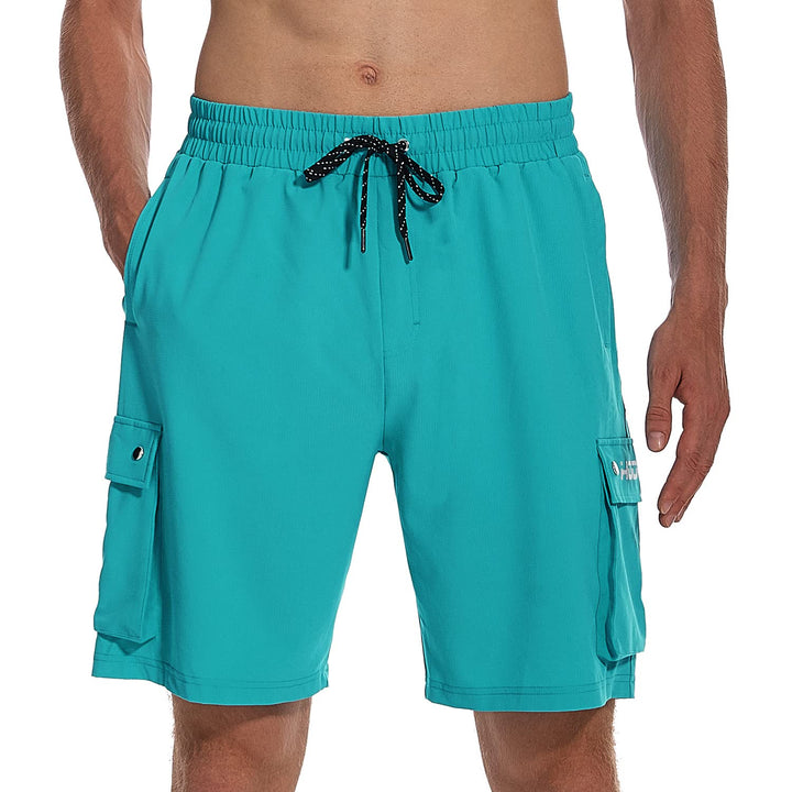 Mens Swim Trunks 9 Quick Dry Swim Shorts with Mesh Lining and Pockets Navy S