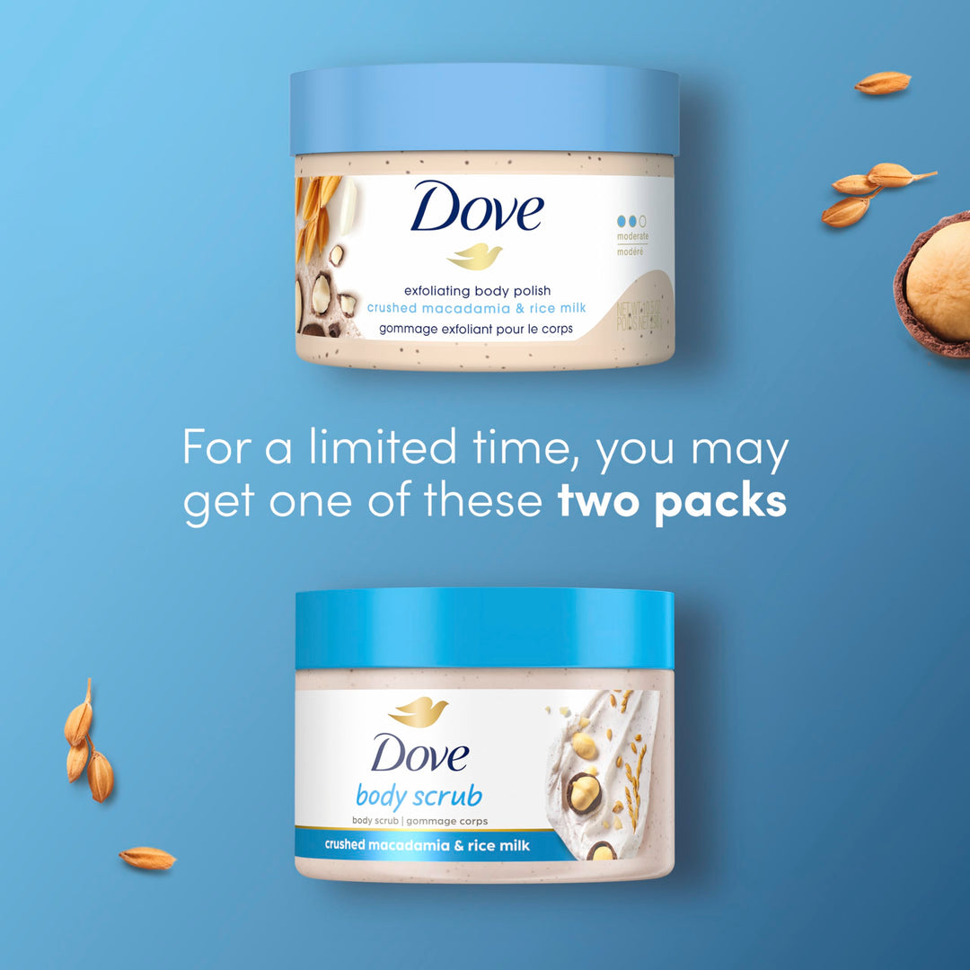 Dove Exfoliating Body Polish Body Scrub Kiwi & Aloe 10.5 oz