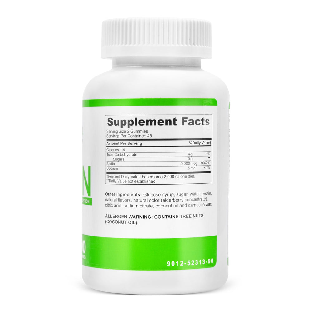 Bariatric Vitamin Biotin Gummies - Specially Formulated Gummy Vitamin for Patients After Weight Loss Surgery - Easy to Digest and Great Tasting Fruit Flavors | 90 Fruit Chews