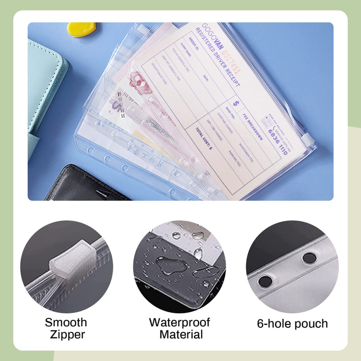 Budget Binder with Cash Envelopes, Money Saving Binder, A6 Cash Envelope for Budgeting, Money Organizer for Cash, Budget Binder for Saving Money &amp; Financial Management