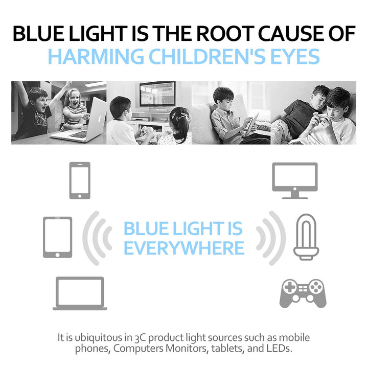 SEEAFUN Blue Light Glasses for Kids Girls Boys with Cut