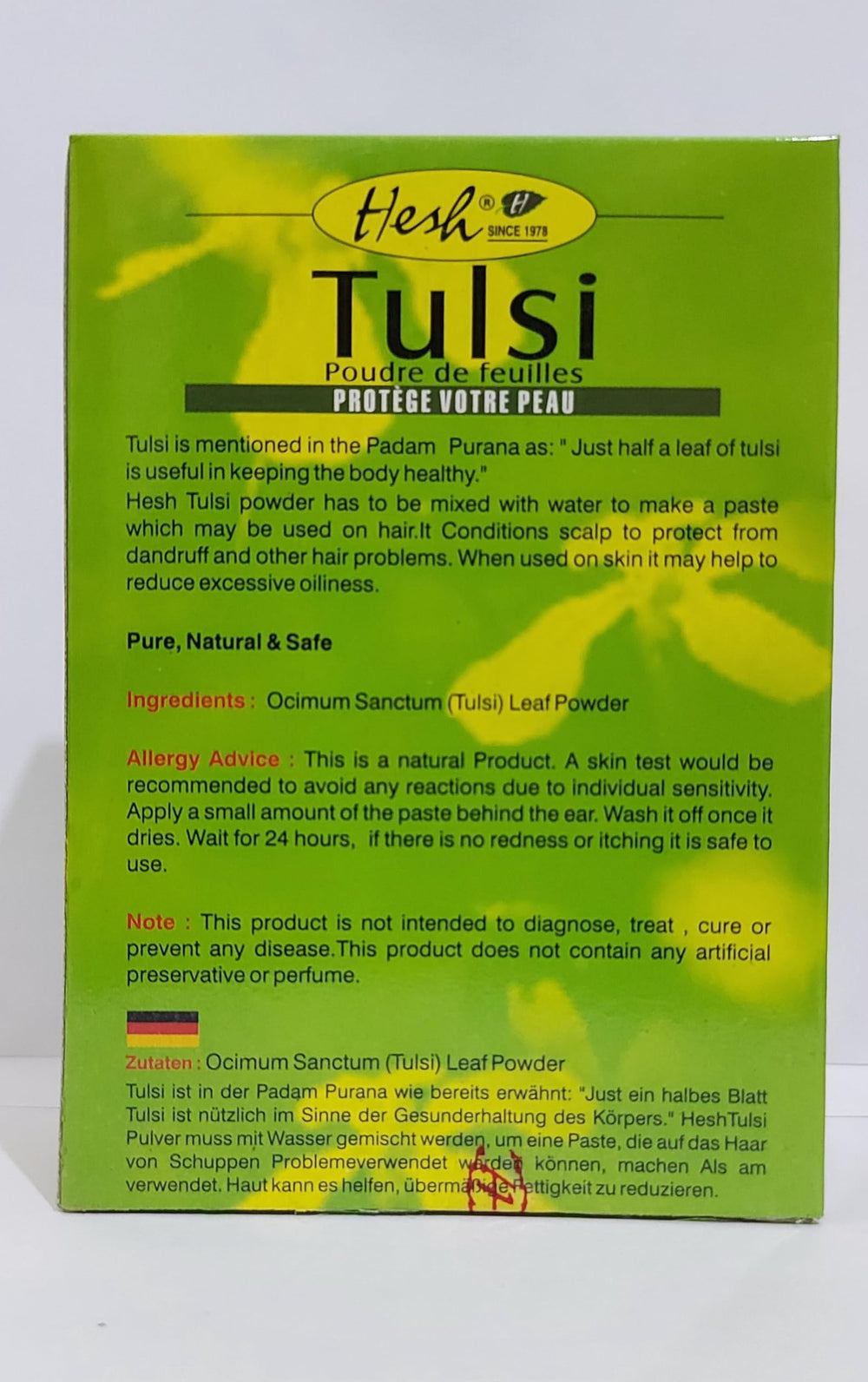 Hesh Pharma 100% Natural Herbs Powder 100gm (Tulsi Powd