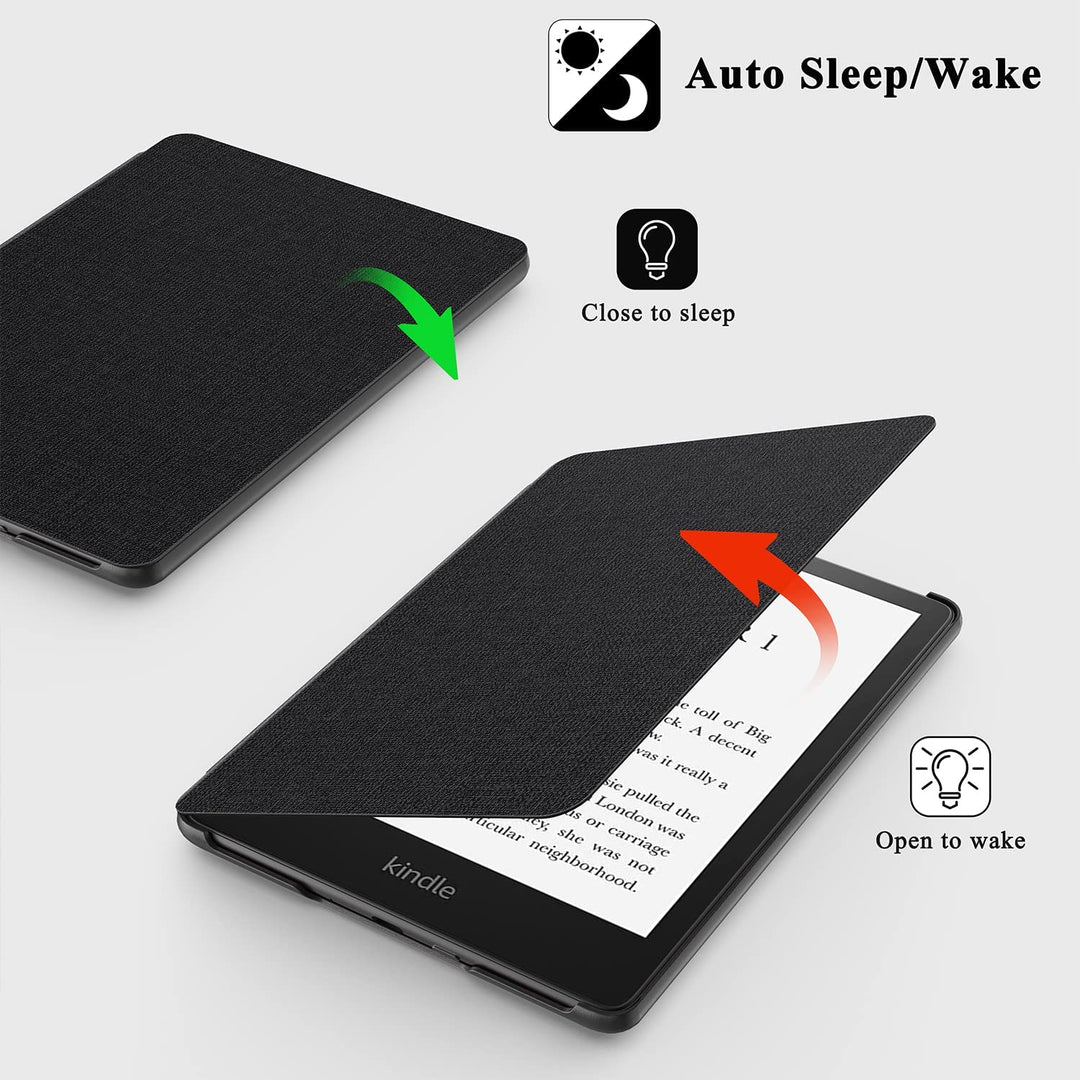 Case for All-New Kindle Paperwhite,(Only Fit 11th Generation-2021 Release),Premium Slim Folio Cover with Auto Wake/Sleep for Kindle Paperwhite &amp; Signature Edition 6.8 E-Reader,Black