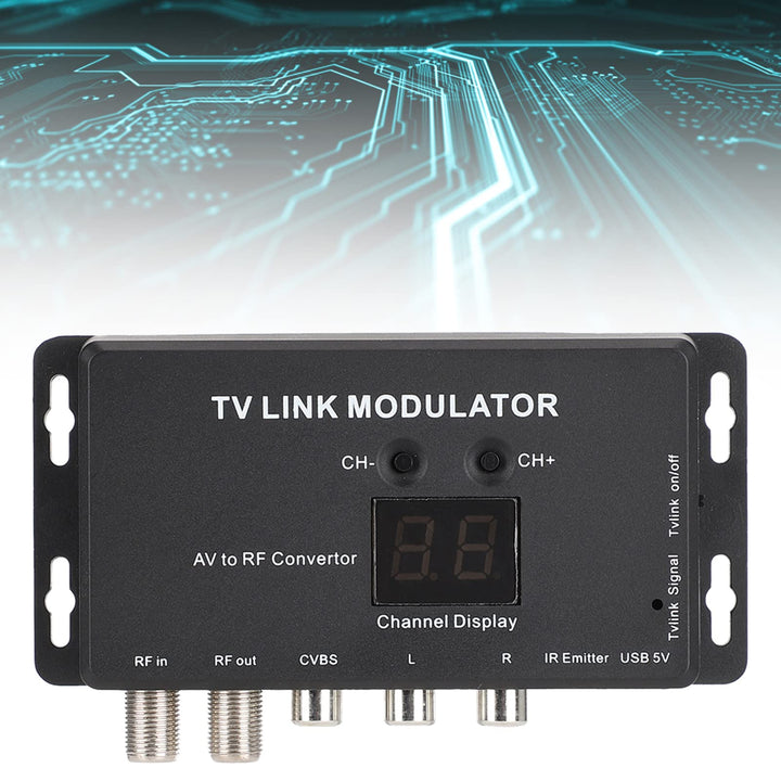 Dpofirs UHF Modulator,TM70 UHF TV Link Modulator AV to 