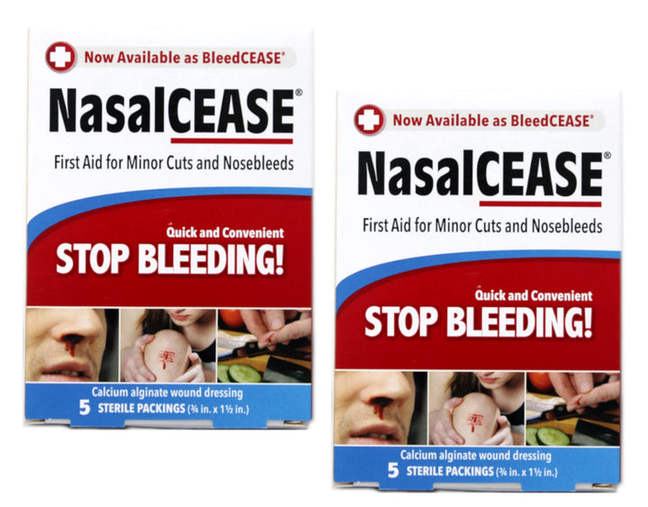 Nasalcease FirstAid Nosebleeds, 5-Count Box (Pack of 2)