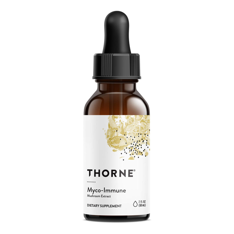 Thorne Myco-Immune - Supports Immune Function with Mushroom Extracts - Dairy-Free Supplement with Vitamins C & D - 2 Fl Oz - 30 Servings