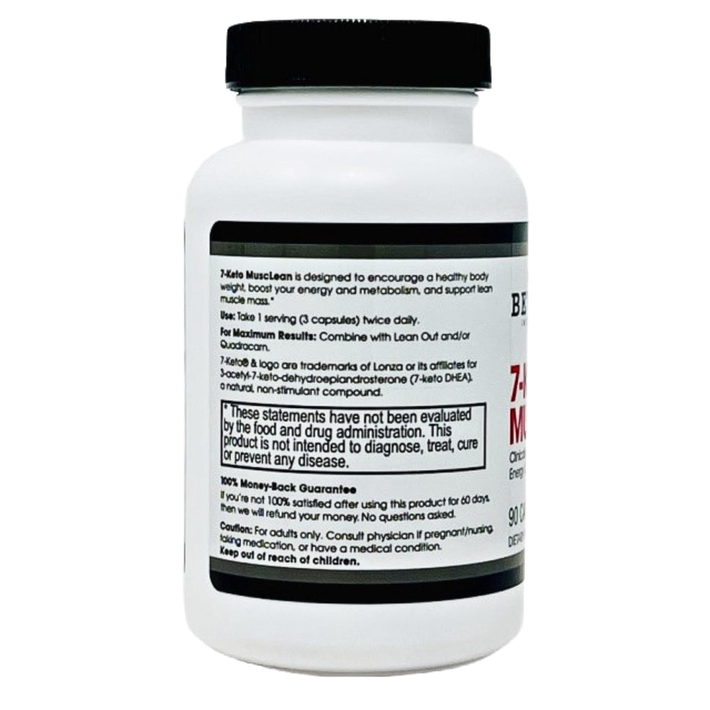7-Keto Musclean. Lose up to 3X as Much Body Fat Without Losing Muscle Tone. Potent Thermogenic Diet Pill for Men & Women. Boost Fat-Burning Metabolism. Keto Diet - Reduce overeating. 90 caps