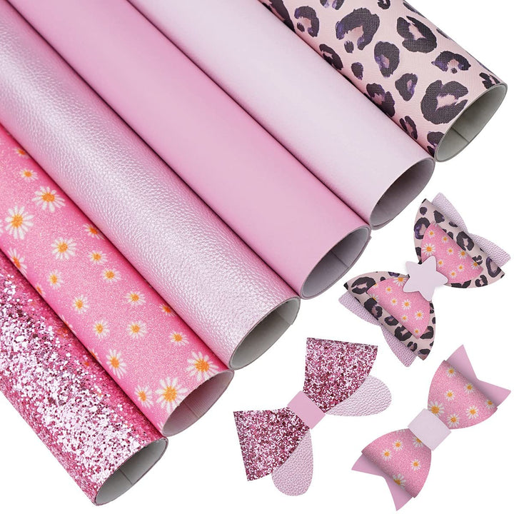 6 Pieces/Set 8x12 Inch (21cm x 30cm) A4 Bundle Leather 